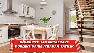 Gölcük’te 140 metrekare dubleks daire icradan satılık