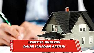 İzmit’te 90 metrekare dubleks daire icradan satılık
