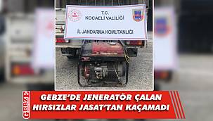  Jeneratör hırsızları yakalandı