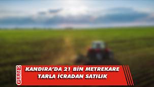 Kandıra’da 21 bin 706 metrekare tarla icradan satılık