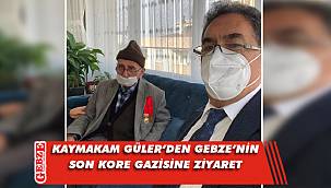 Kaymakam Güler'den Kore Gazisi'ne ziyaret