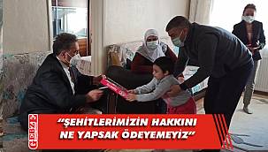 Kaymakam Güler'den şehit ailelerine ziyaret