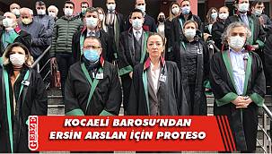 Kocaeli Barosu'ndan Arslan protestosu