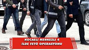 Kocaeli'nde FETÖ operasyonu; 9 gözaltı