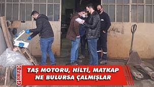 Küçük Sanayi Sitesi'nde bir iş yerine hırsız girdi