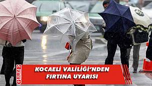 Muhtemel çatı uçmasına dikkat!