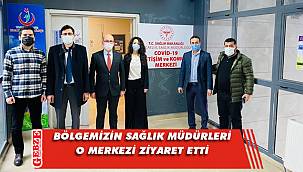 Sağlık kurmayları COVİD-19 iletişim merkezine gitti