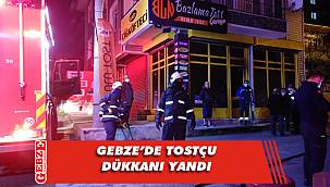 Tostçuda korkutan yangın