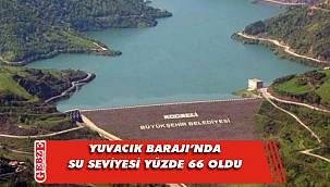Yuvacık Barajı'nda su seviyesi yükseldi