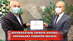 Büyükgöz'den o kurumlara özel teşekkür