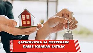 Çayırova’da 54 metrekare daire icradan satılık