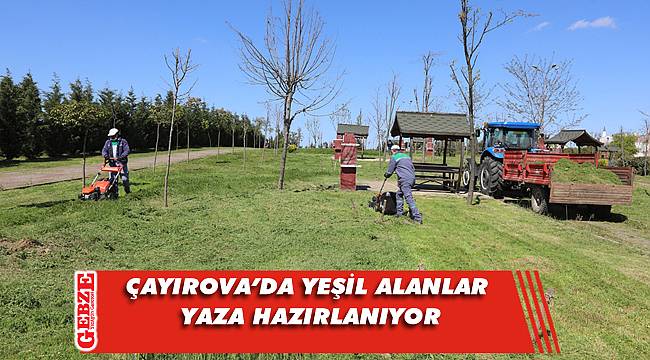 Çayırova'da biçme ve tırpan çalışmaları sürüyor