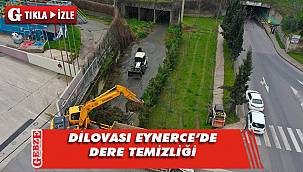 Dilovası Eynerce'de dere temizliği