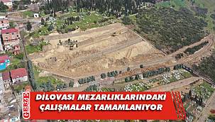 Dilovası'nda mezarlıklarda çalışmalar sürüyor