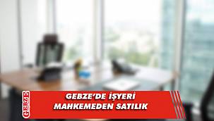 Gebze’de 64 metrekare işyeri mahkemeden satılık