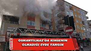 Gebze'de bir evden yoğun duman yükseldi