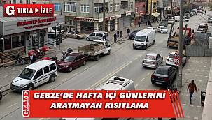 Gebze'de bir garip kısıtlama manzarası