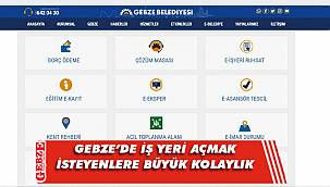 Gebze'de bir yeni online hizmet daha