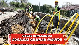 Gebze'de doğalgaz altyapı çalışmaları son sürat