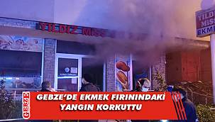 Gebze'de ekmek fırınında yangın