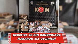 Gebze'de makaron operasyonları sürüyor