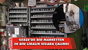 Gebze'de sigara hırsızlığı 