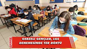 Gebzeli gençlerin deneme sınavı heyecanı