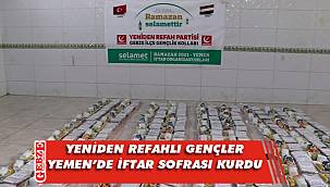 Genç Refah Gebze, Yemen’de iftar sofrası kurdu