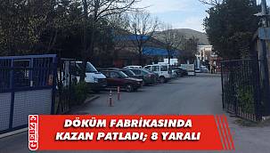 Kocaeli'de döküm fabrikasında patlama