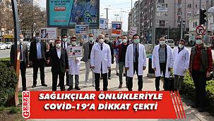 Kocaeli'nde sağlıkçılardan farkındalık yürüyüşü