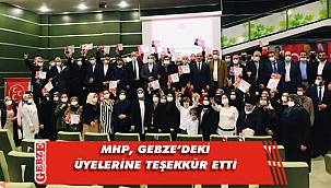 MHP Gebze'den teşekkür programı