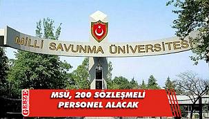 Milli Savunma Üniversitesi, 200 sözleşmeli personel alacak