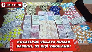 Polisten villaya kumar baskını