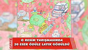Öğrenciler sağlık çalışanları için resim çizdi