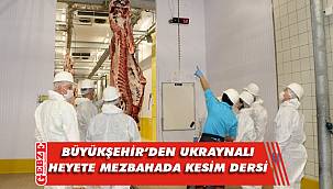 Ukraynalı heyet, Büyükşehir’in mezbahasına hayran kaldı
