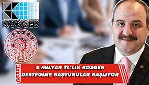 Bakan Varank, KOSGEB desteğine ilişkin detayları açıkladı