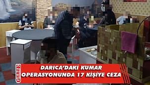 Bir kumar operasyonu da Darıca'da