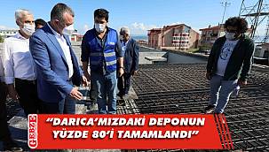 Büyükakın, Darıca'daki yeni depoyu inceledi