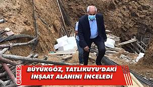 Büyükgöz, toprak kayması yaşanan alana gitti