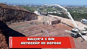 Büyükşehir'in su deposu inşası devam ediyor