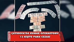 Çayırova'da kumar operasyonu