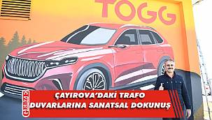 Çayırova'da trafo duvarları renklendi