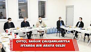 Çiftçi, sağlık çalışanlarının sofrasına konuk oldu