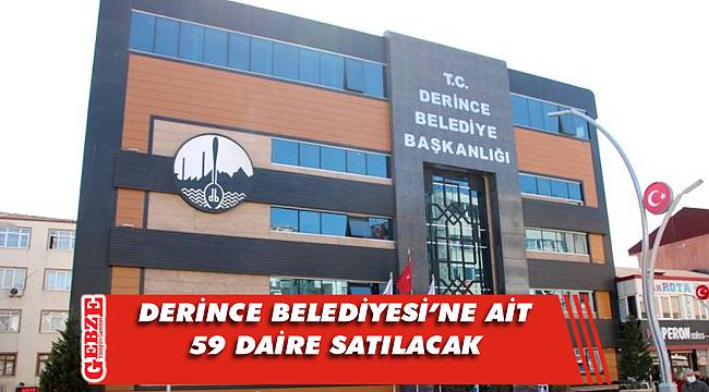 Derince Belediyesi'ne ait daire satılacak