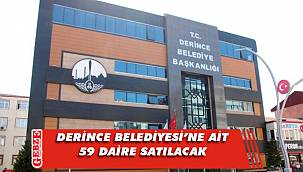 Derince Belediyesi'ne ait daire satılacak