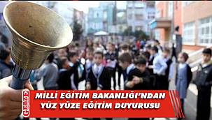 Ders zili yarın çalıyor