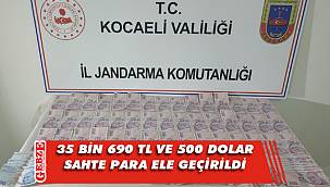 Gebze bölgesinde sahte para operasyonu