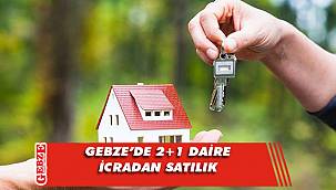 Gebze'de 2+1 daire icradan satılık