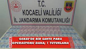 Gebze'de bir sahte para operasyonu daha