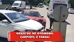 Gebze'de trafik kazası; 2 yaralı